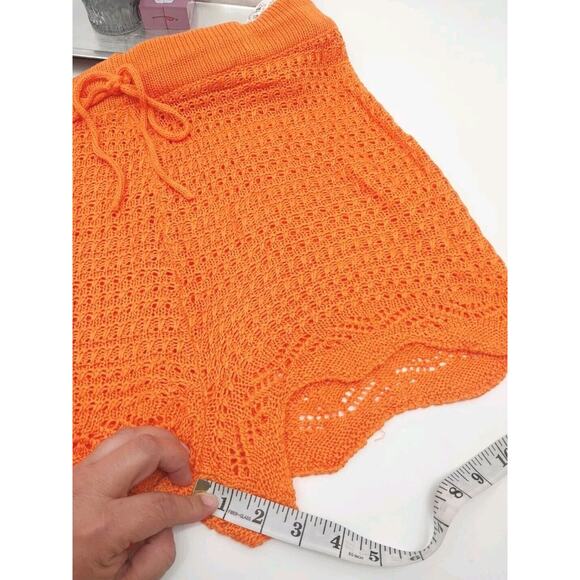 Jolie & Joy Knit Crochet Tank Top and Short Set Swim Cover Stripe Size 1X - Picture 6 of 13